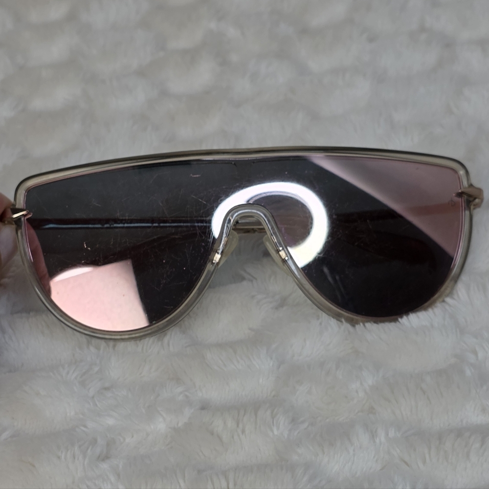 Rag & Bone Pink Shield Sunglasses - Picture 14 of 16